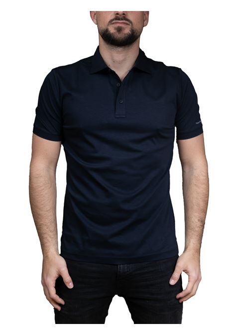 Male blue polo shirt PEOPLE OF SHIBUYA | MALE|PM444JERSEY-790